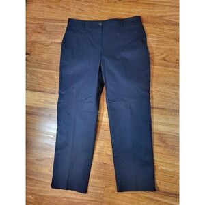 NWT Ann Taylor Navy Blue Flat Front Chino Pants Size 6